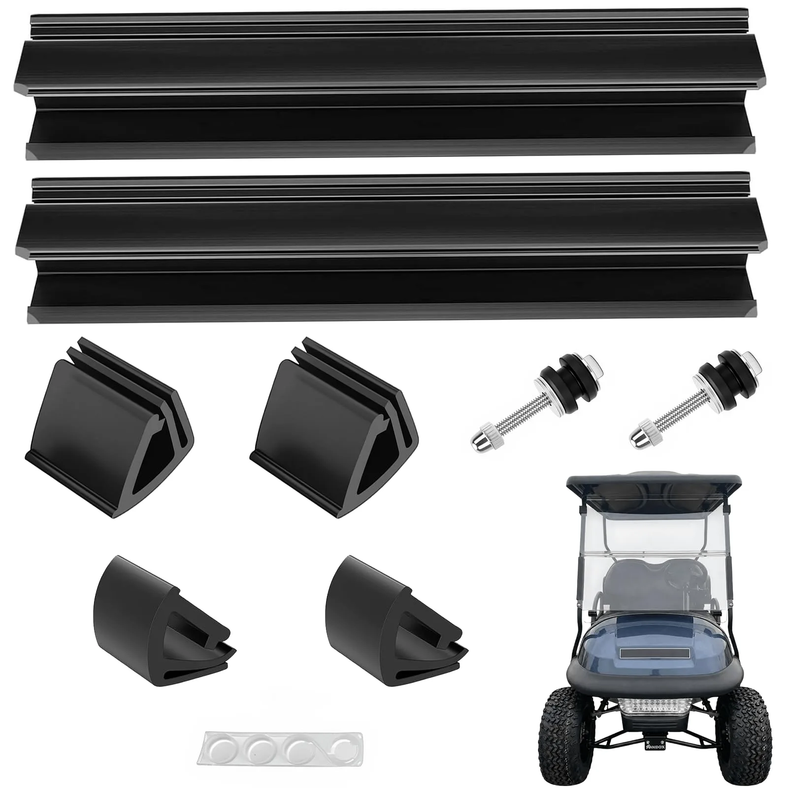 MOSNAI Windshield Clips Kit for Club Car Golf Carts