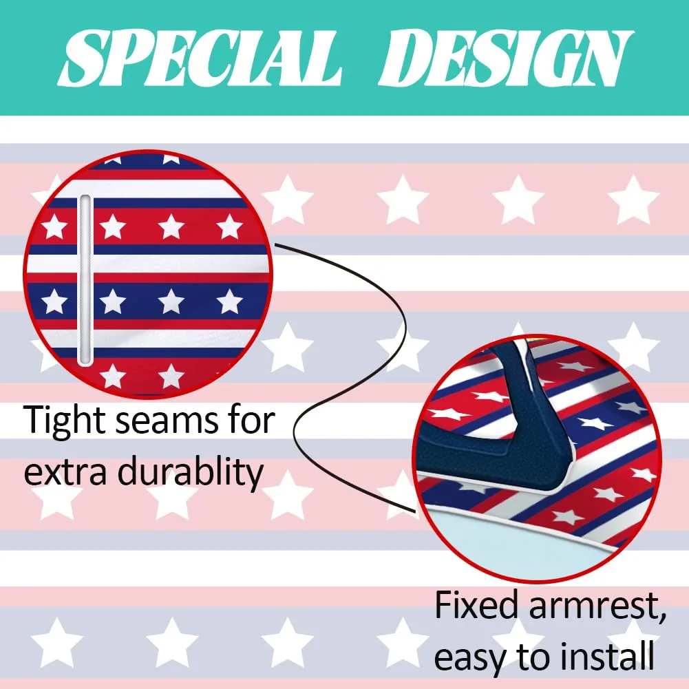 ORIGACH US Flag Golf Cart Seat Cover 51 x 31.9 Inch image 3