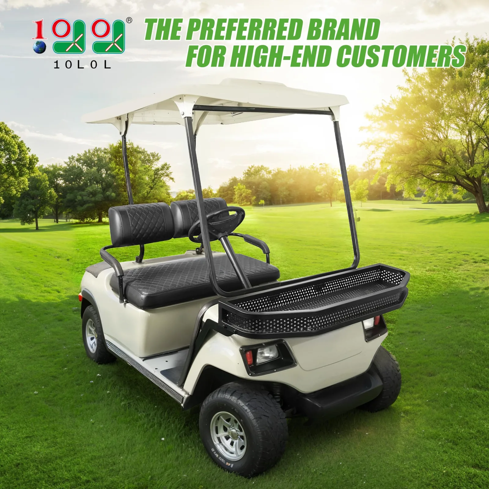 10L0L Front Cargo Basket for Yamaha G22 Golf Carts image 2
