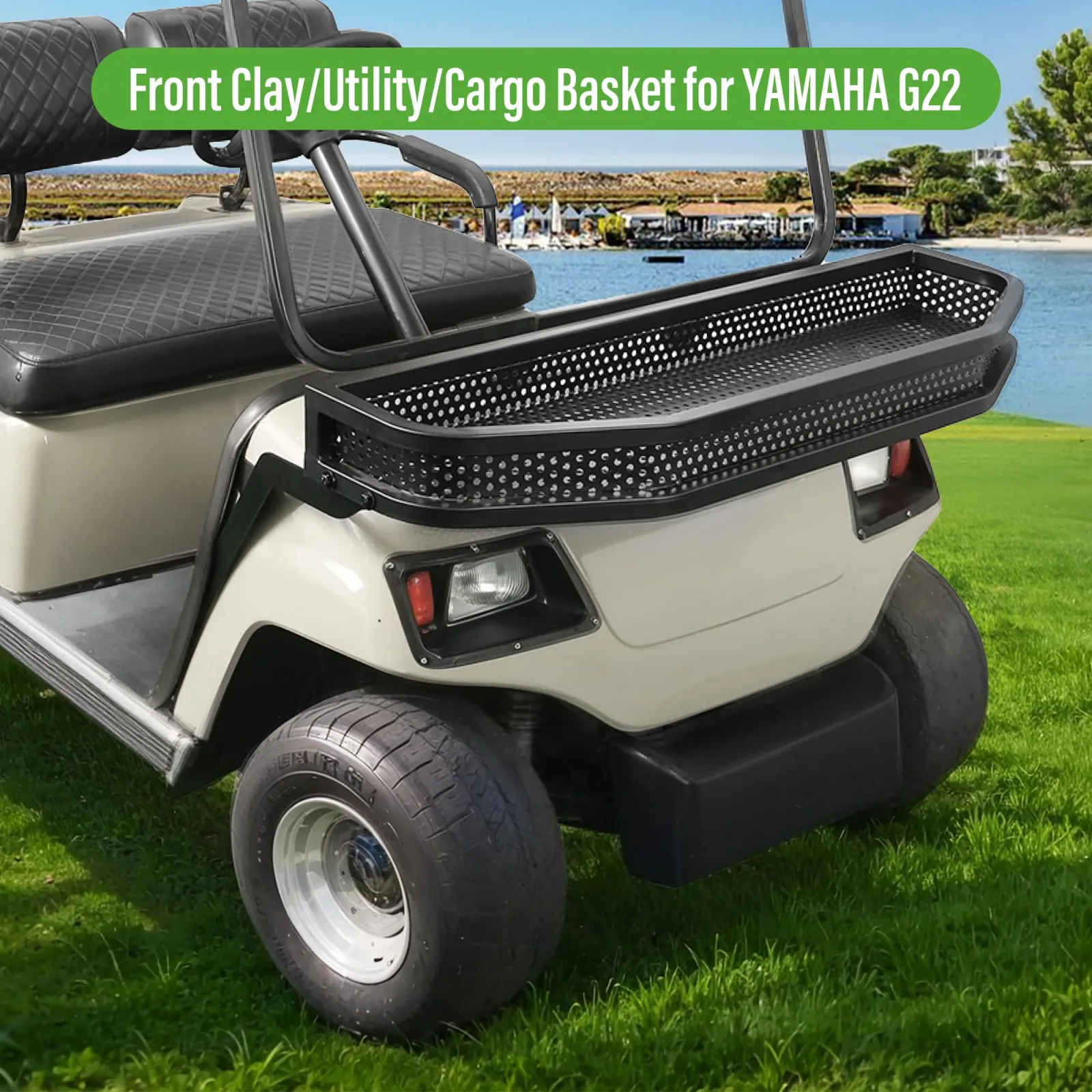 10L0L Front Cargo Basket for Yamaha G22 Golf Carts image 3