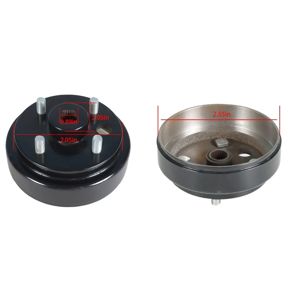 30-Tooth Rear Brake Hub Drum for E-Z-GO TXT and RXV image 2