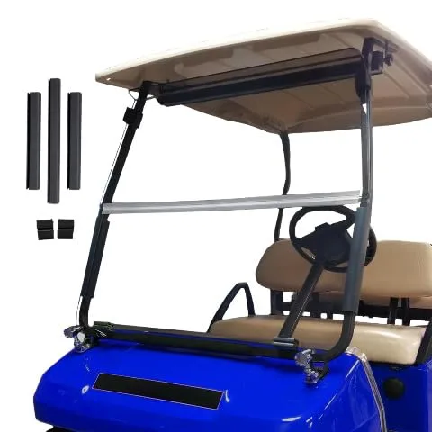 RED DOT Clear Fold-Down Windshield for Club Car DS image 2