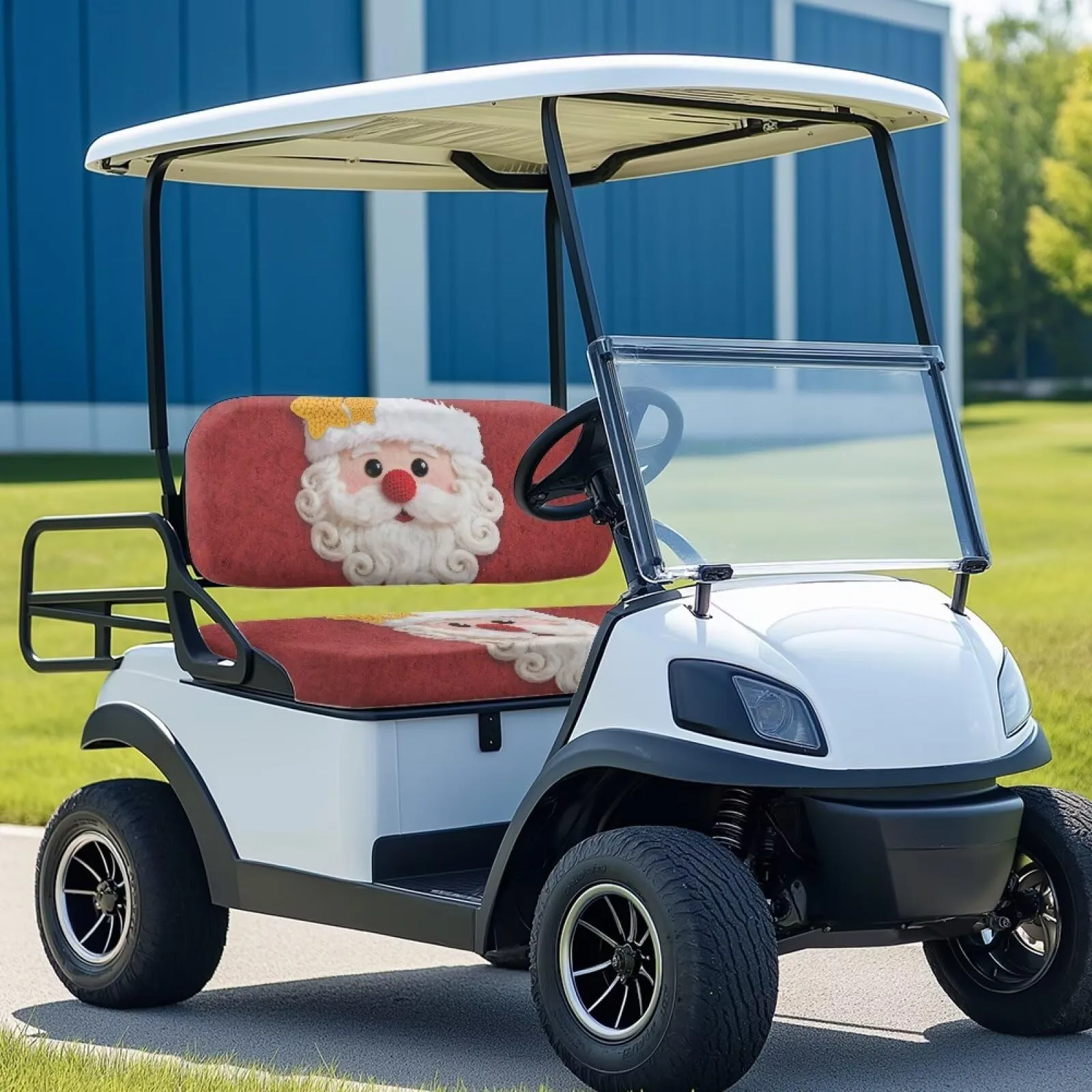 Quidrwyo Santa Golf Cart Seat Covers for Club Car image 3