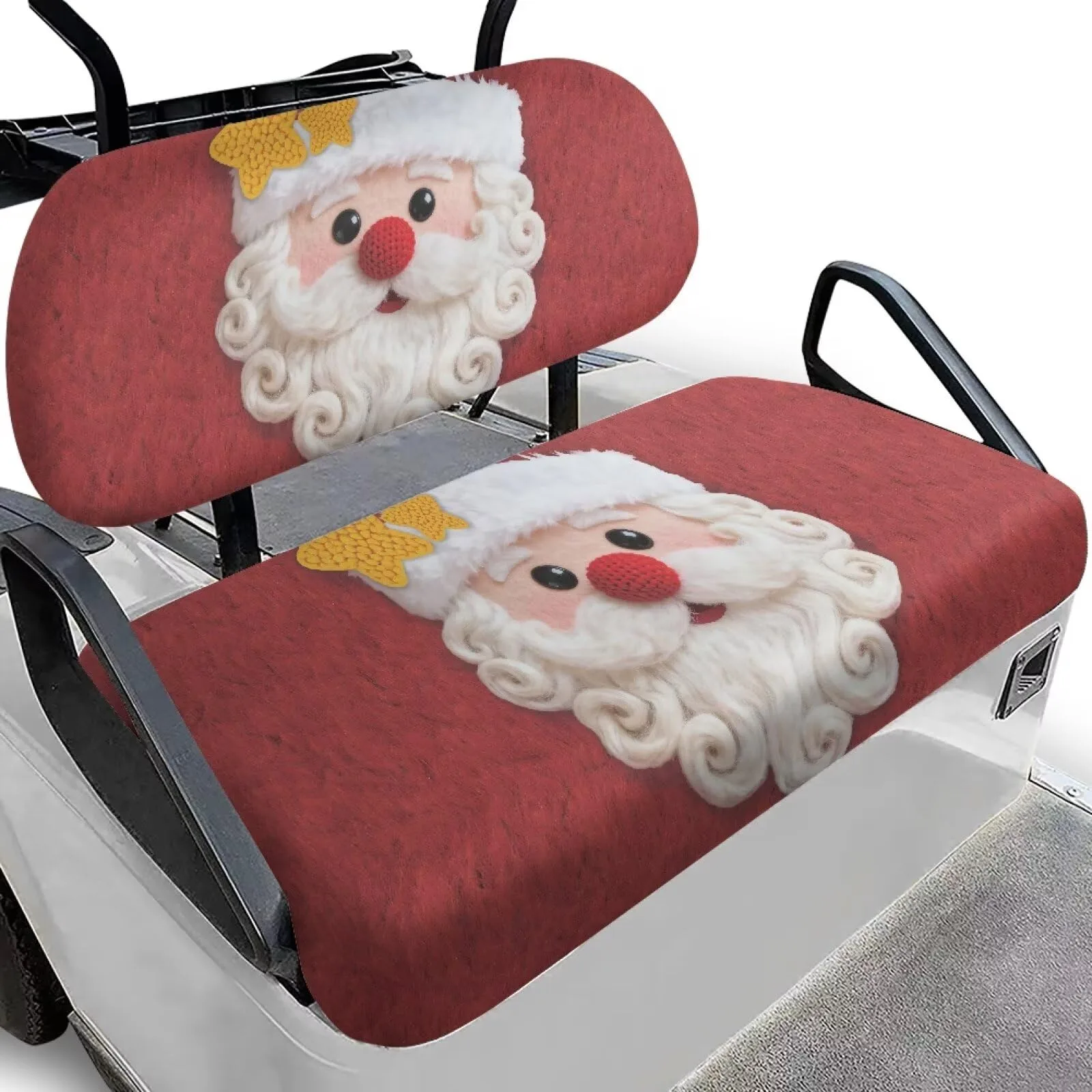 Quidrwyo Santa Golf Cart Seat Covers for Club Car