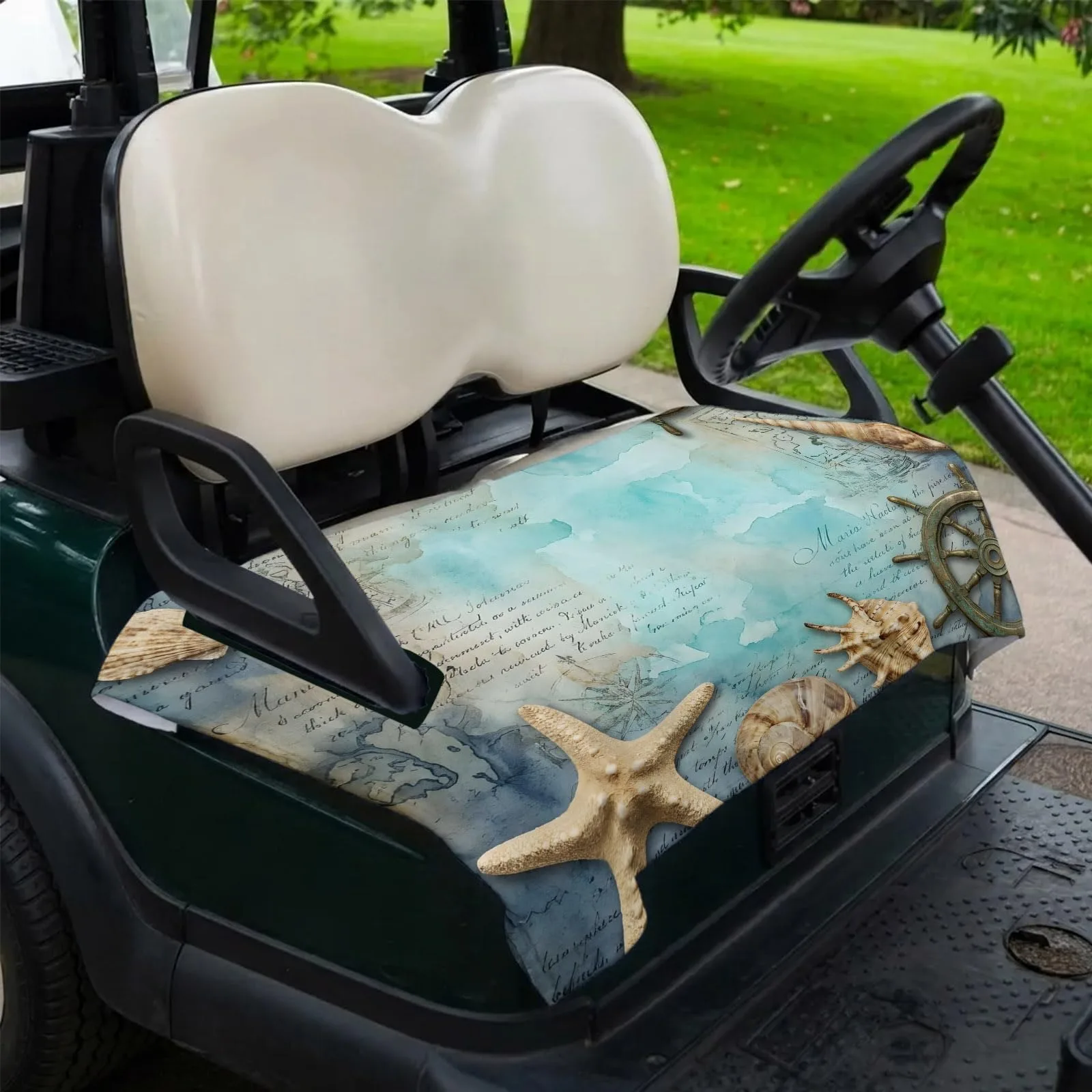 DecorLovee Nautical Golf Cart Seat Cover 51 x 31 in image 2