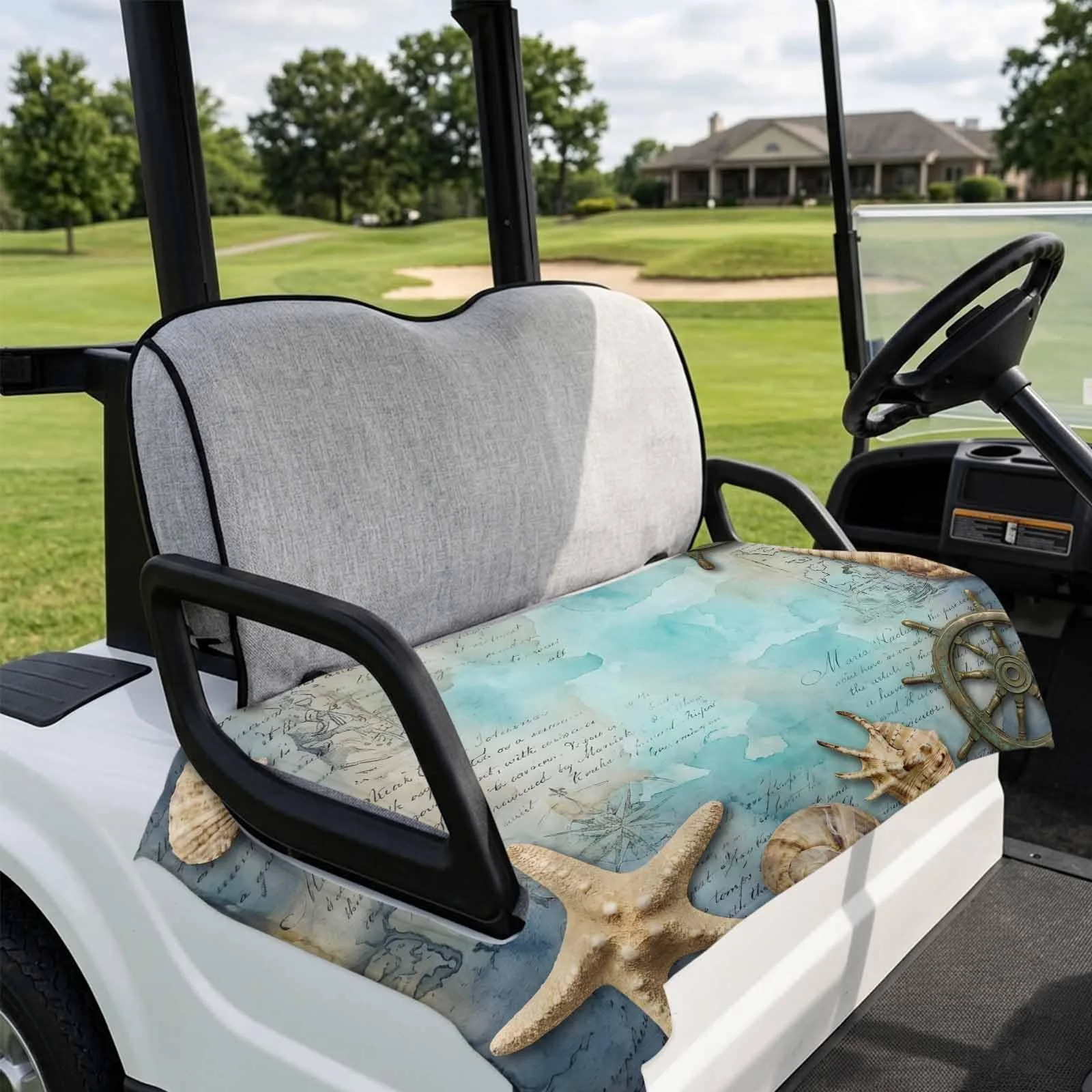 DecorLovee Nautical Golf Cart Seat Cover 51 x 31 in image 4