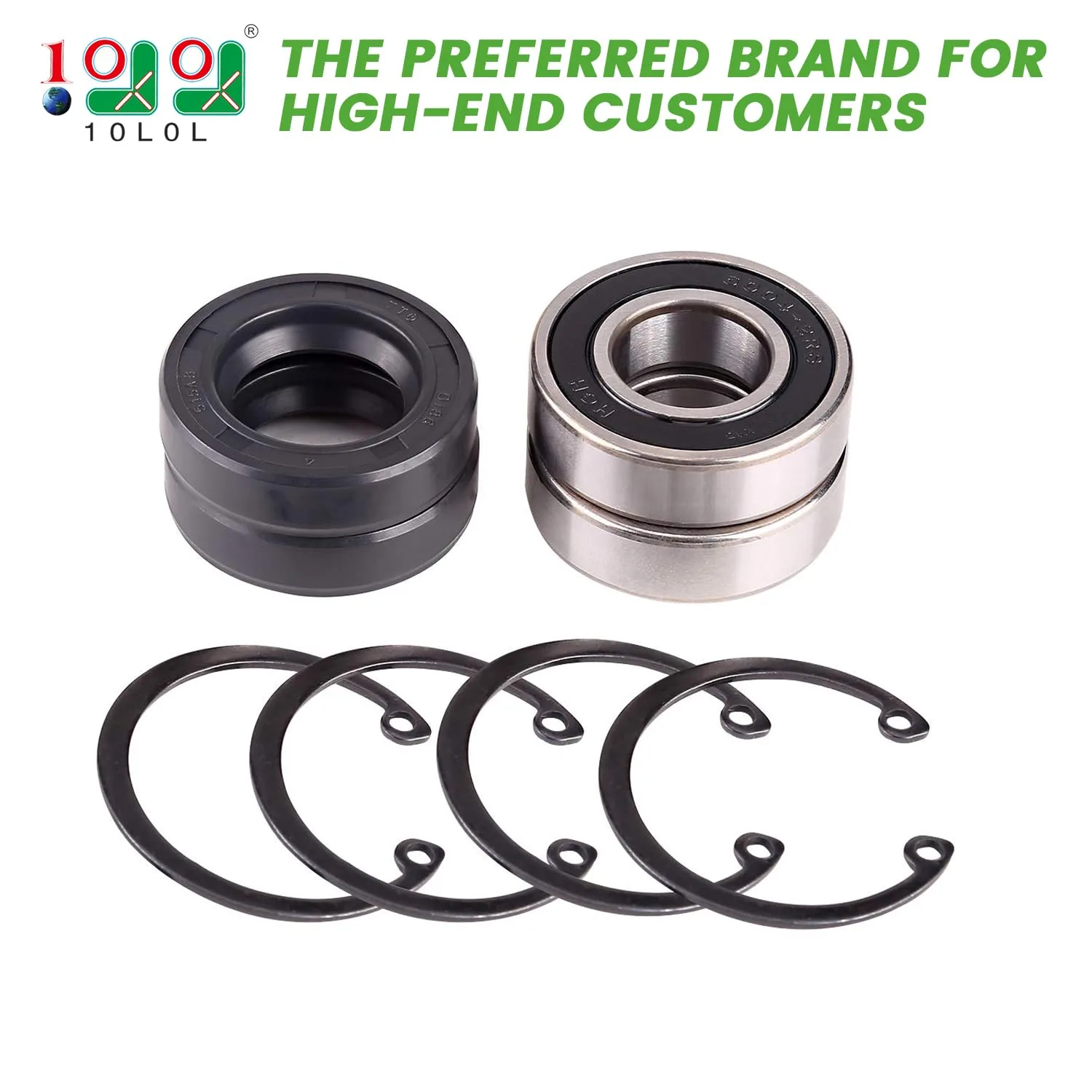 10L0L Rear Axle Bearing and Seal Kit for E-Z-GO image 2