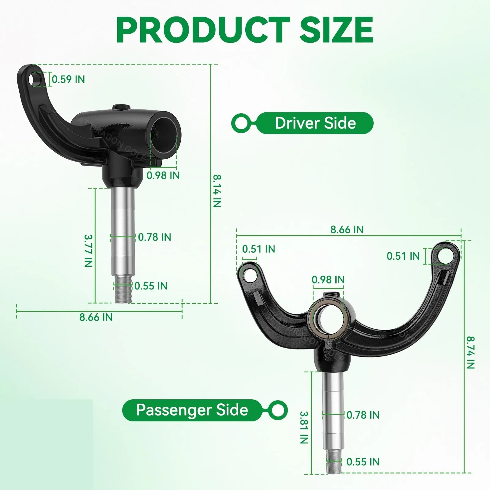 CHMIFTNX Left & Right Side Assembly for Golf Carts 2008‑up (601413/607413/610802/611271/607411) image 4