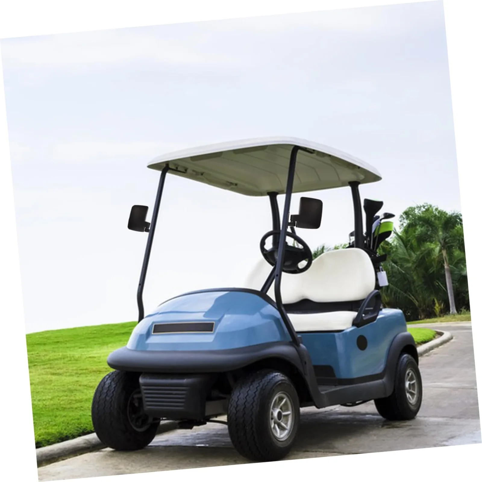 Cabilock Golf Cart Rear View Mirrors, Black Plastic image 4