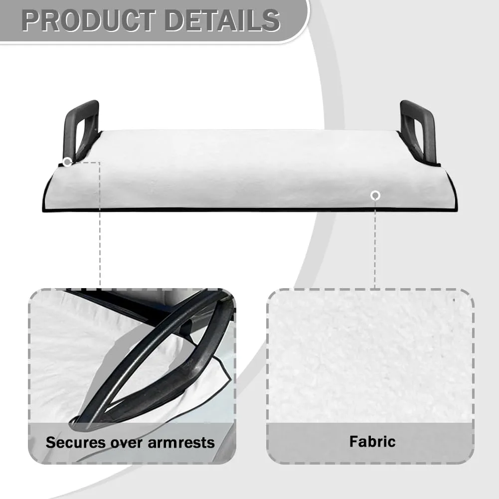 Knextrepoy Golf Cart Seat & Steering Wheel Cover Set image 3