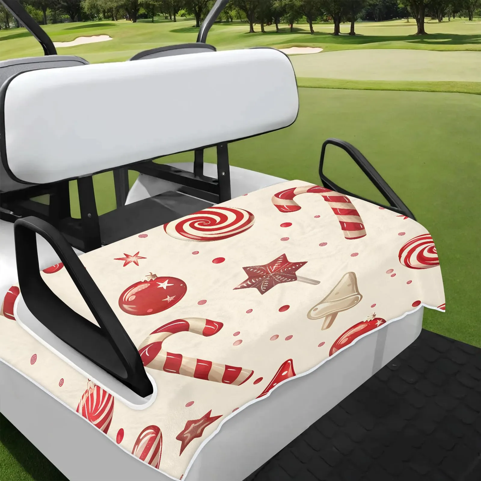 Tiveruda Golf Cart Seat Cover for Double Seats 51 x 31 in.