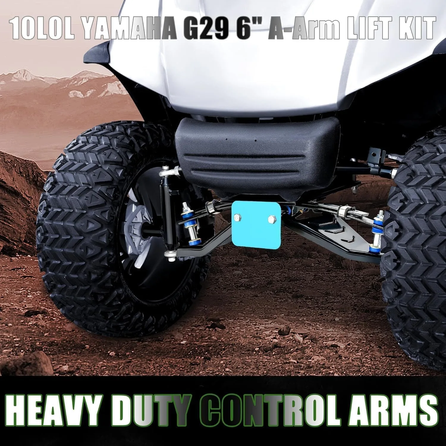 10L0L 6-Inch Lift Kit for Yamaha G29 Drive Electric Golf Cart image 3