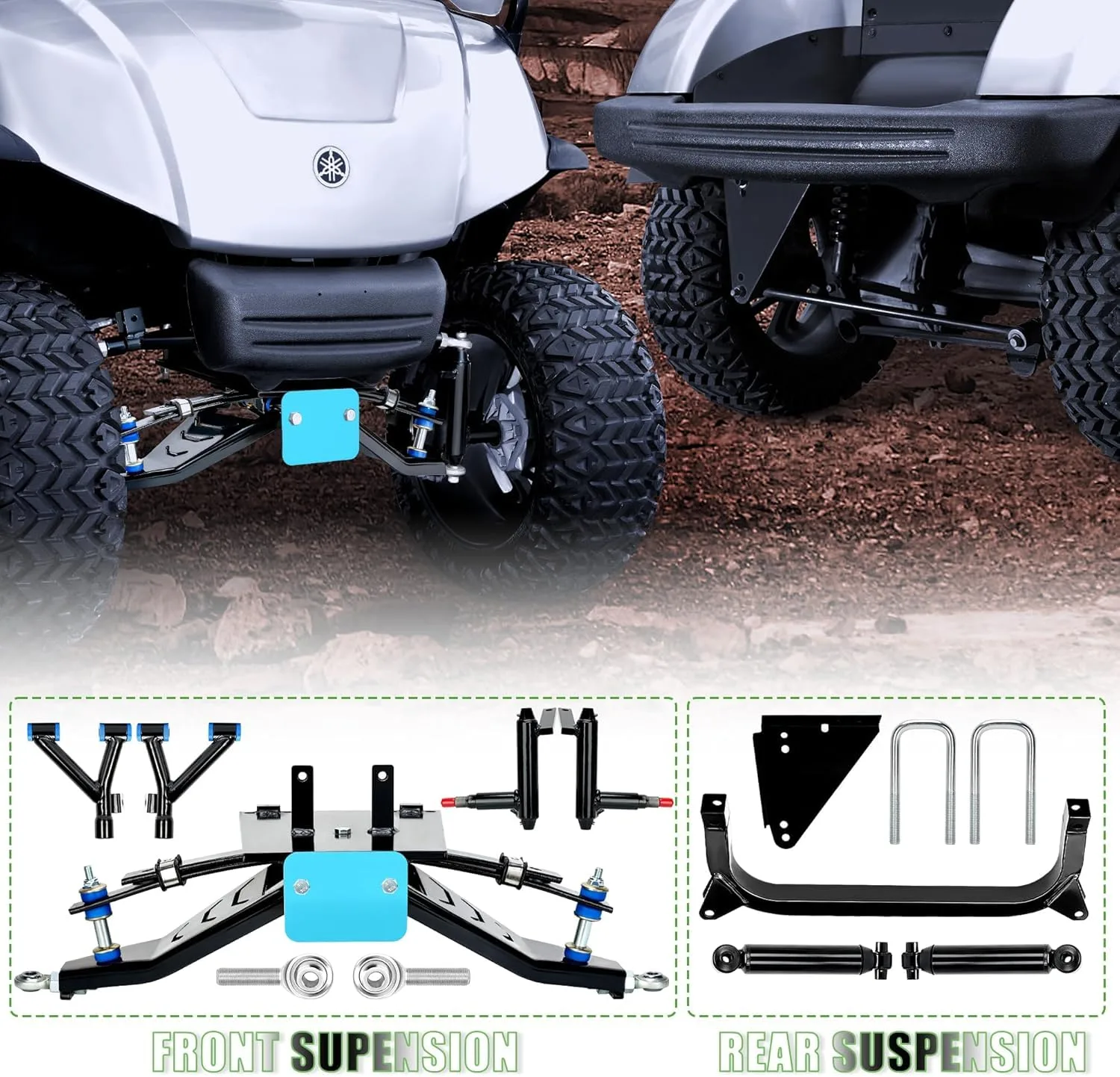 10L0L 6-Inch Lift Kit for Yamaha G29 Drive Electric Golf Cart image 4