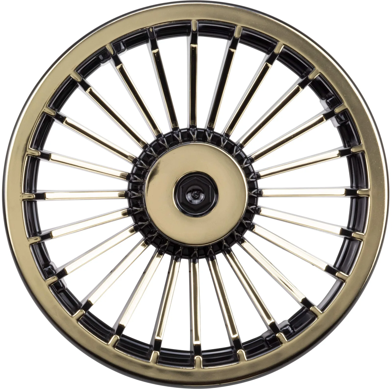 Red Hawk 8-Inch Turbine Golf Cart Hub Caps, Set of 4