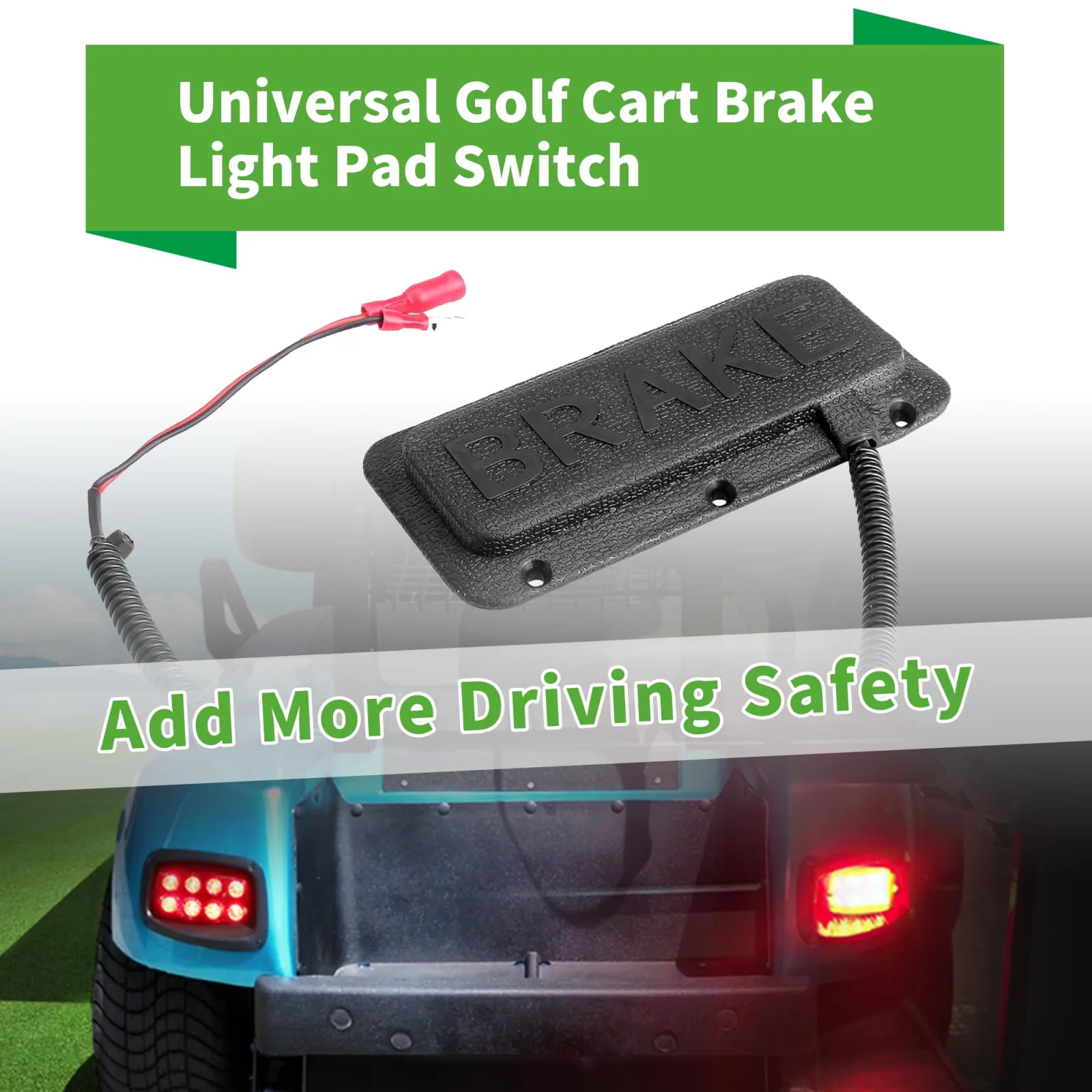 10L0L Golf Cart Brake Light Pad Switch for Yamaha, E-Z-GO & Club Car image 4