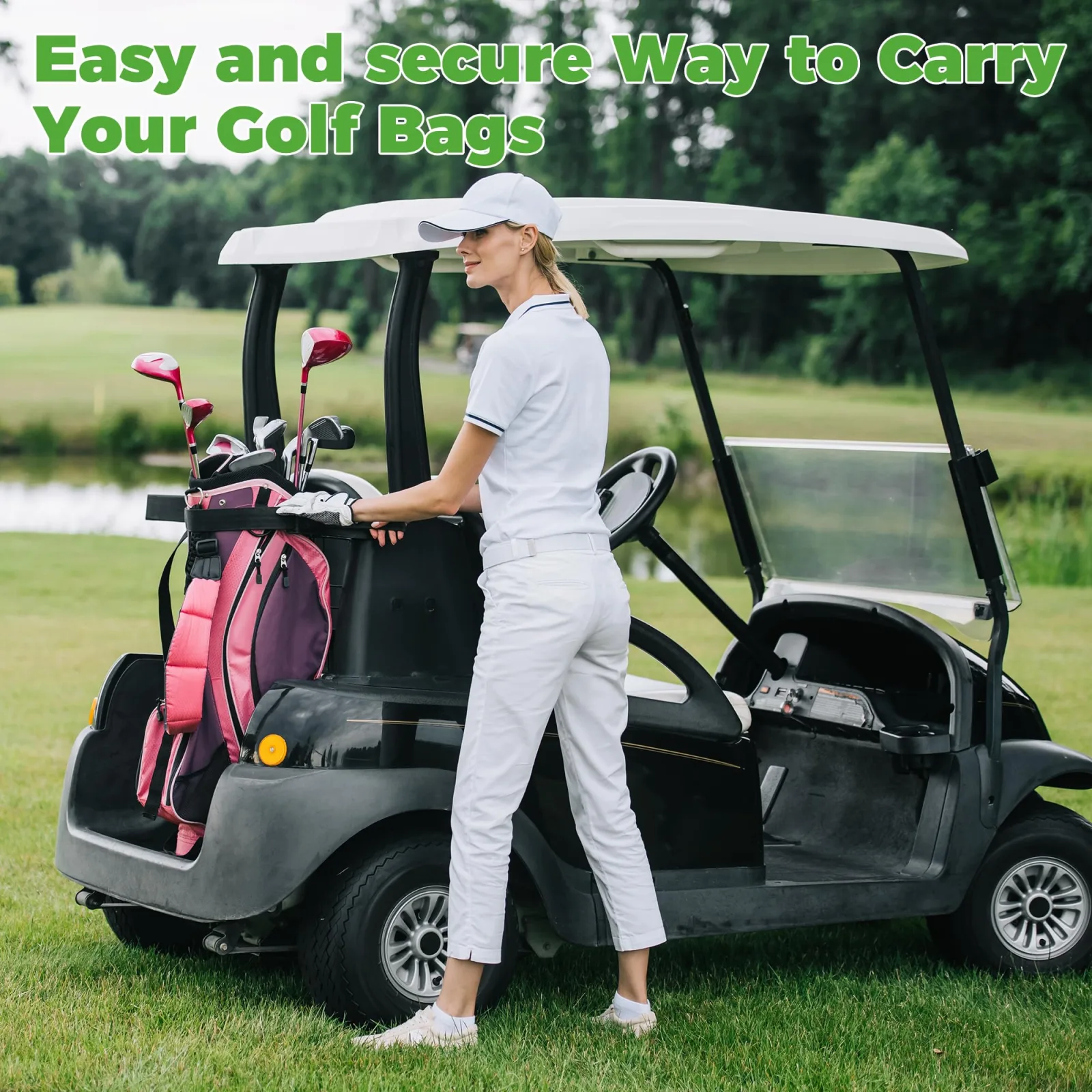 10L0L Golf Bag Holder for Club Car Precedent 102504001 image 3