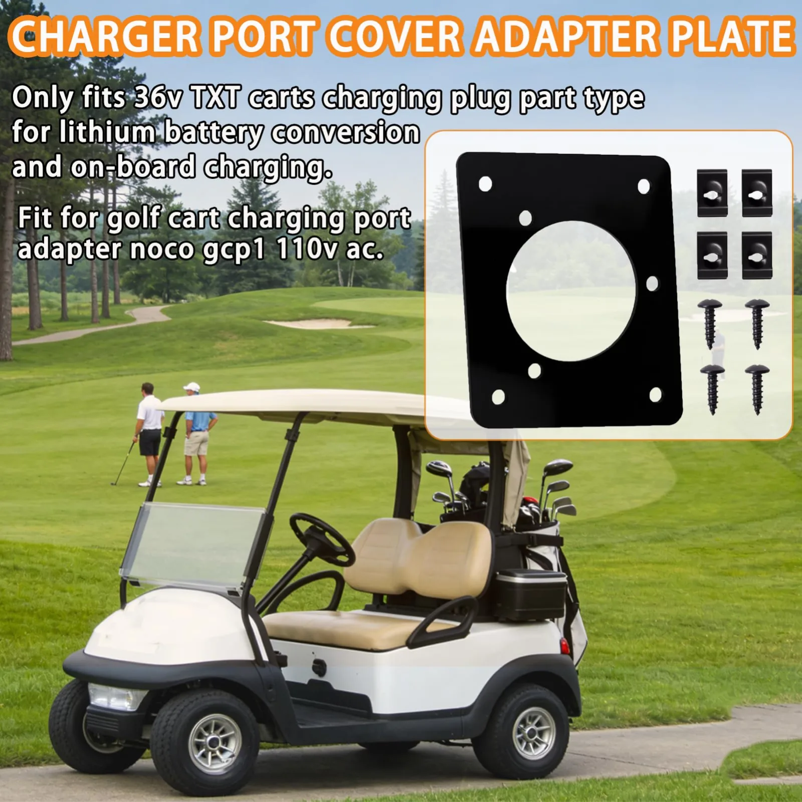 gtpartes Charging Port Adapter for 36V E-Z-GO TXT image 4
