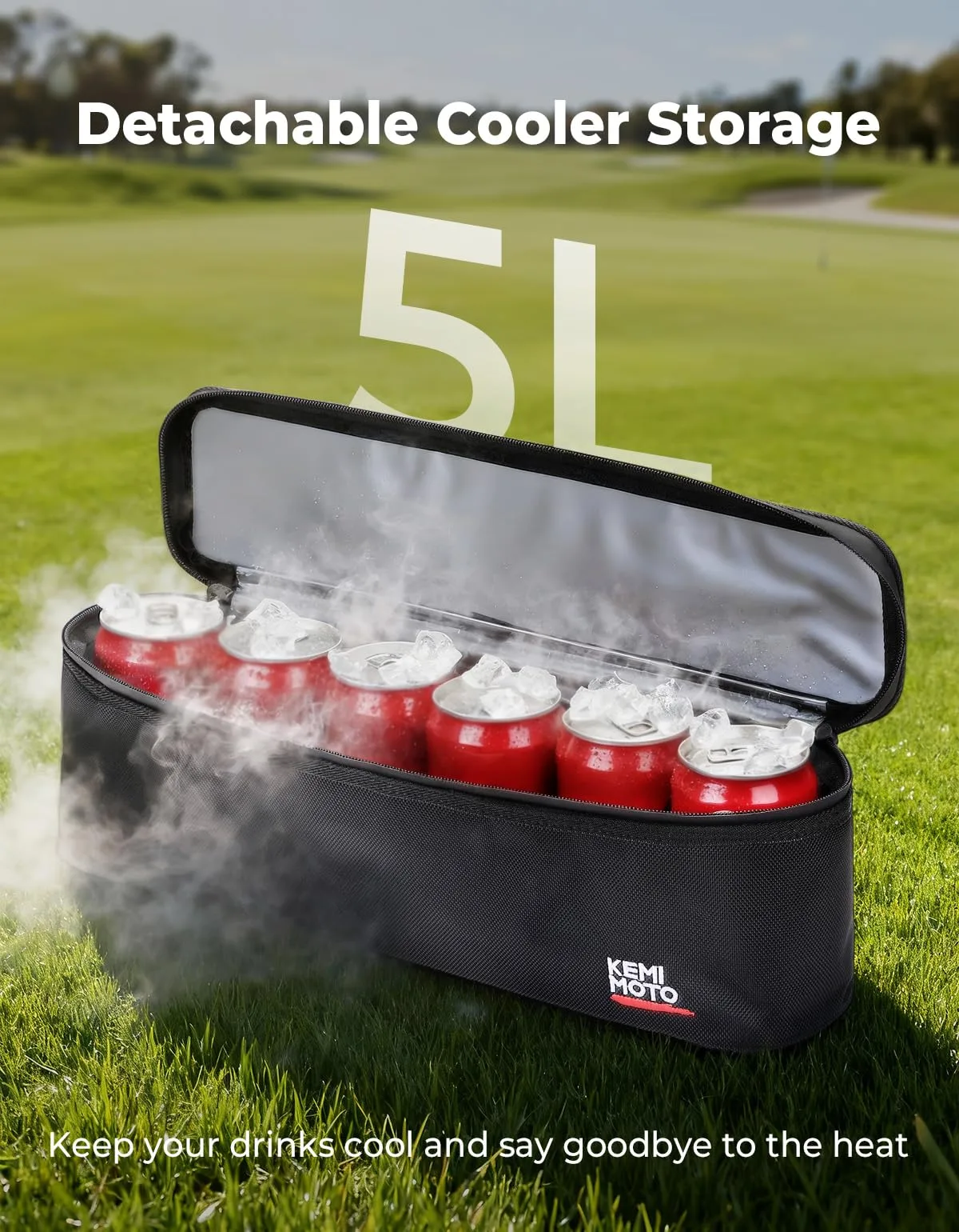 KEMIMOTO Golf Cart Front Storage Basket with Cooler image 3