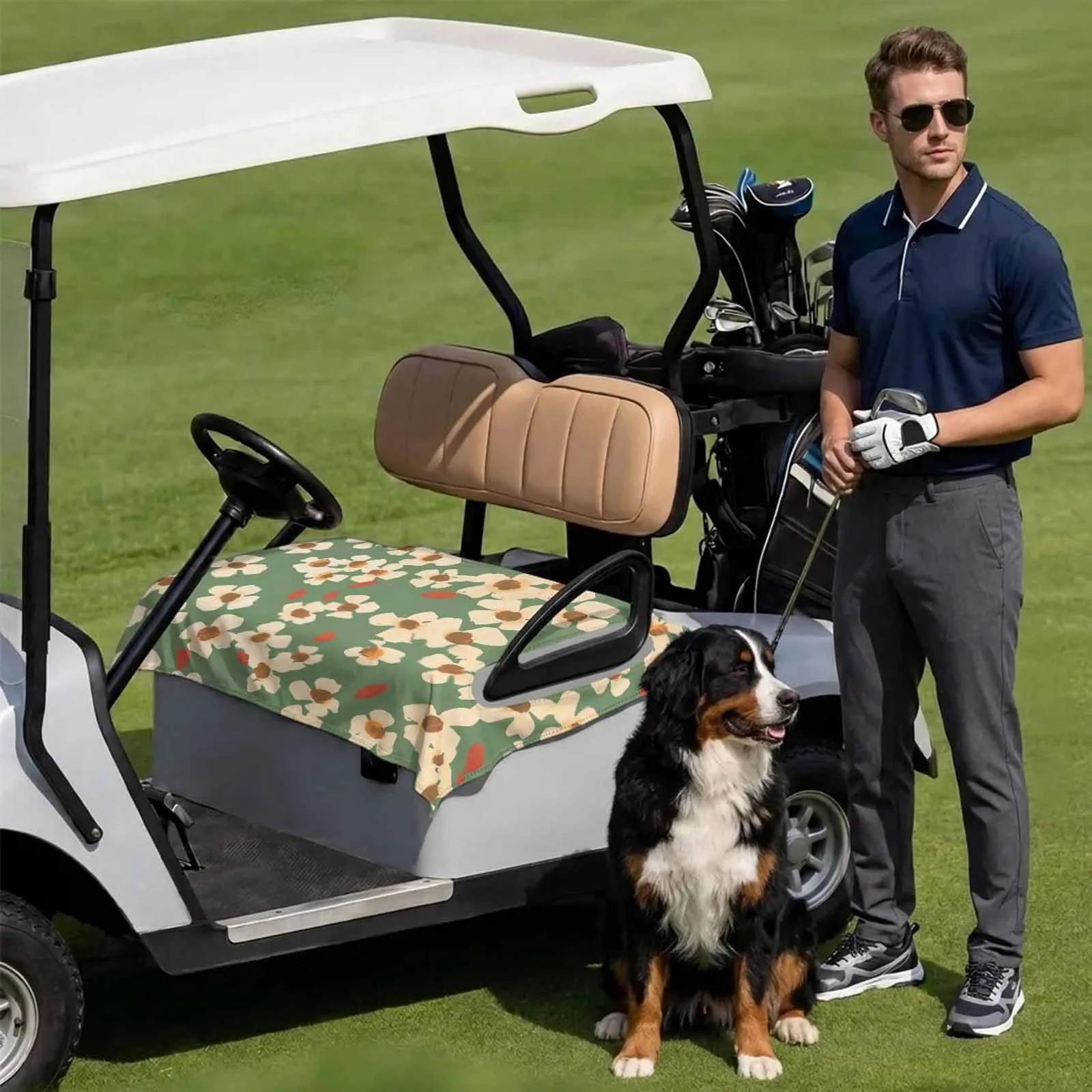 DecorLovee Microfiber Golf Cart Seat Cover Towel 51 x 31 (2-Seater) image 3