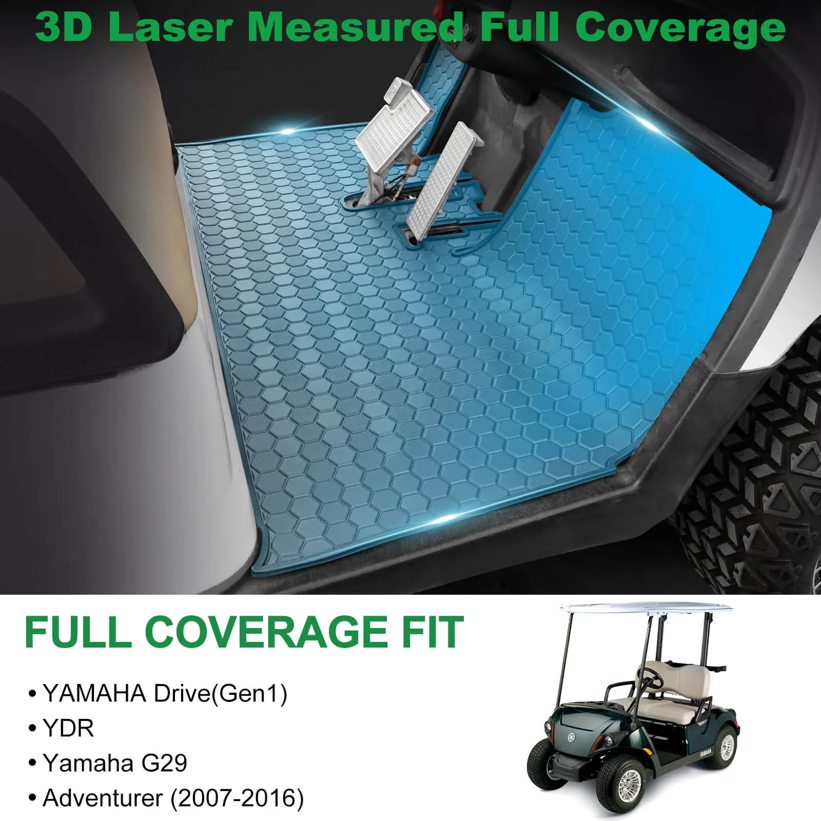 LEAPGOMAX Yamaha G29 Golf Cart Floor Mat MATG29 image 2