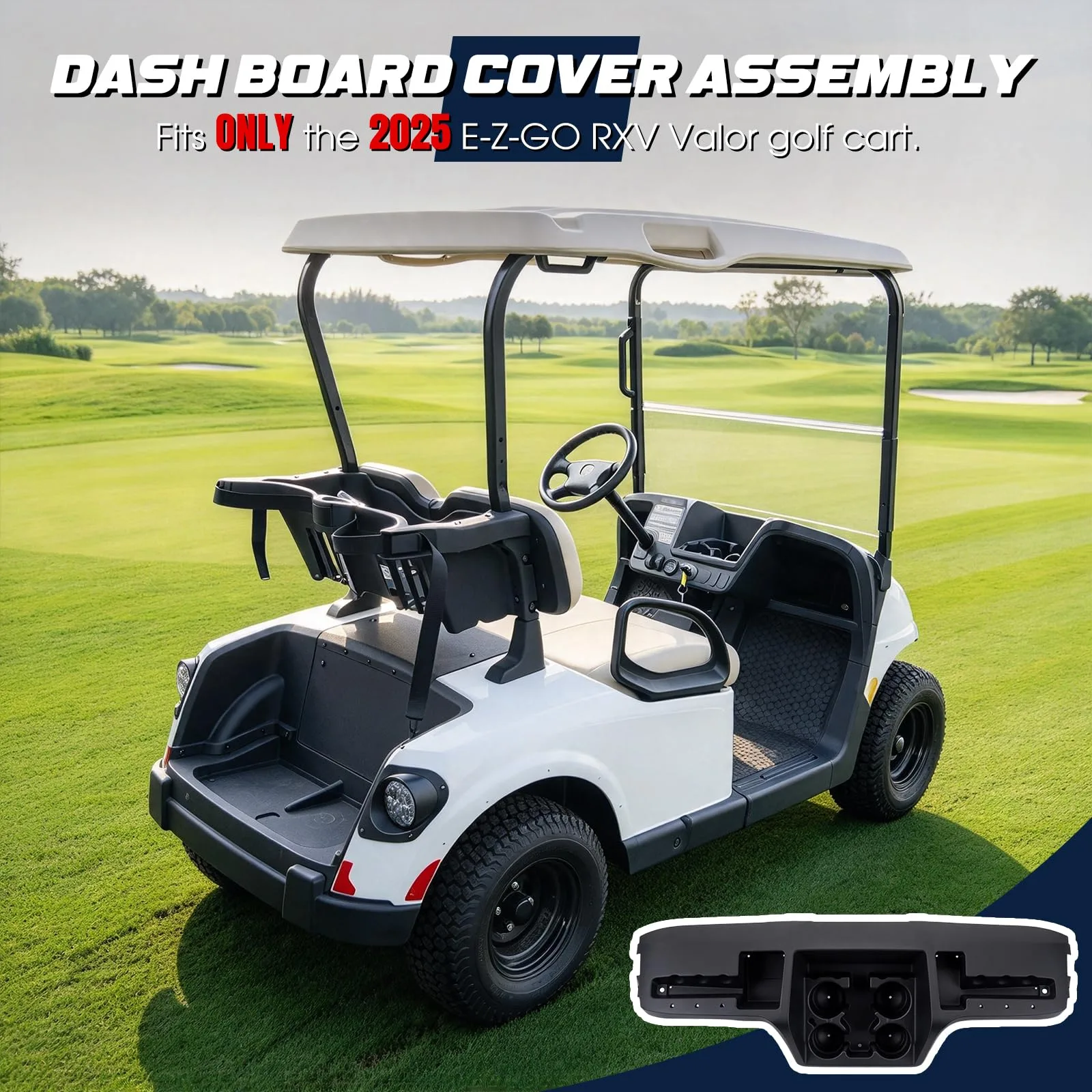 Dacalo Dashboard Assembly for 2025 E-Z-GO RXV Valor image 2