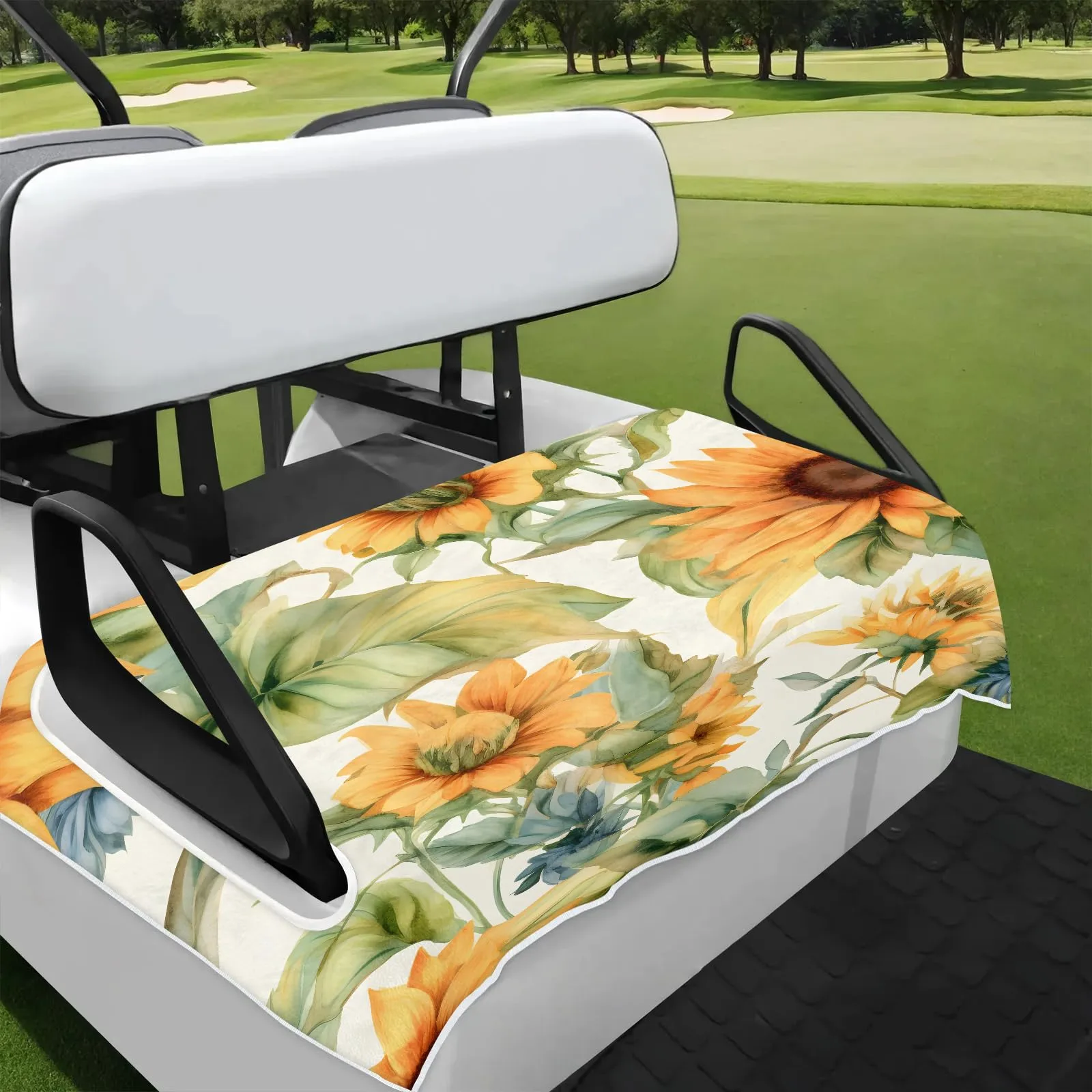 Tiveruda Golf Cart Seat Cover for Double Seats, 51 x 31 in