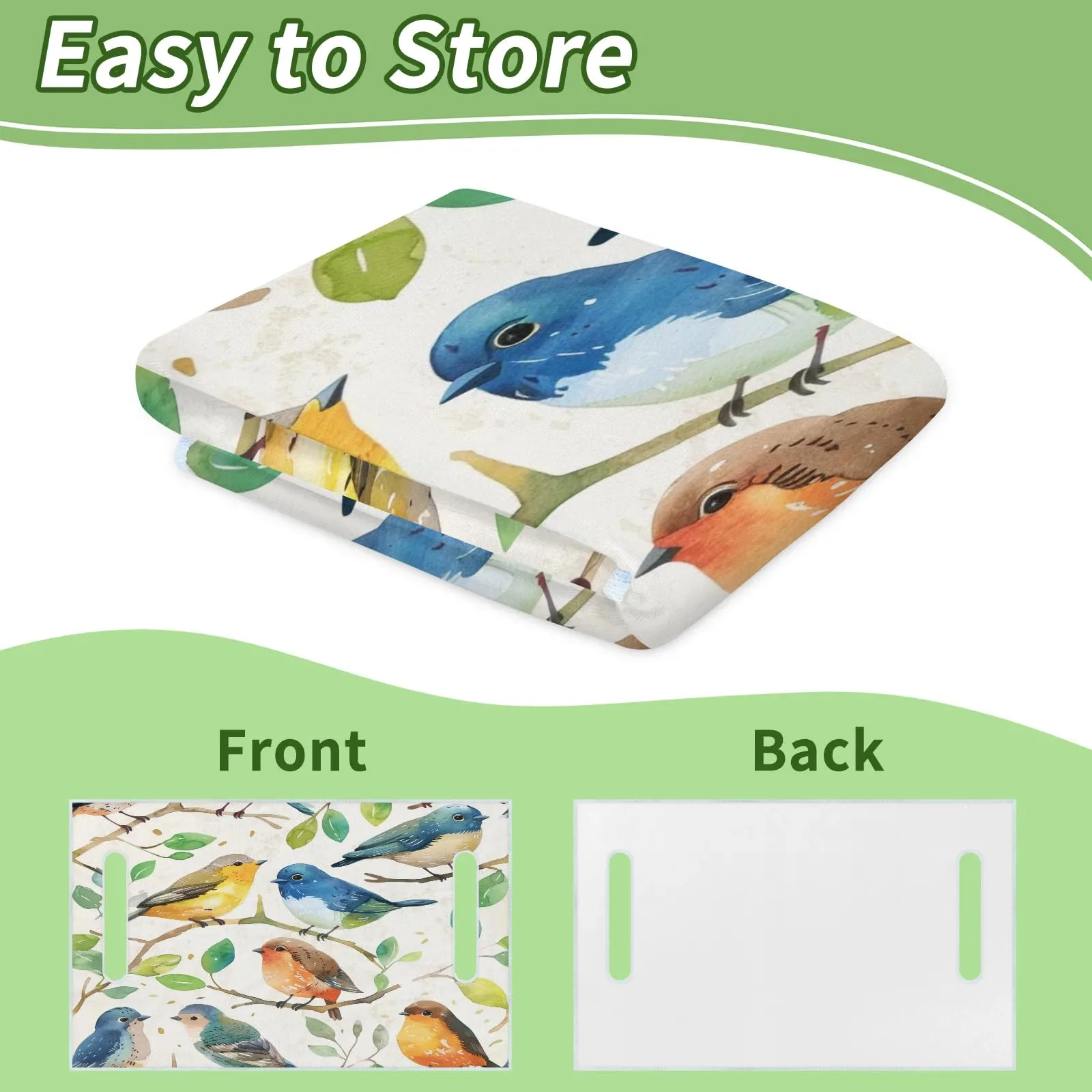 Tiveruda Farmhouse Birds Golf Cart Seat Cover image 4