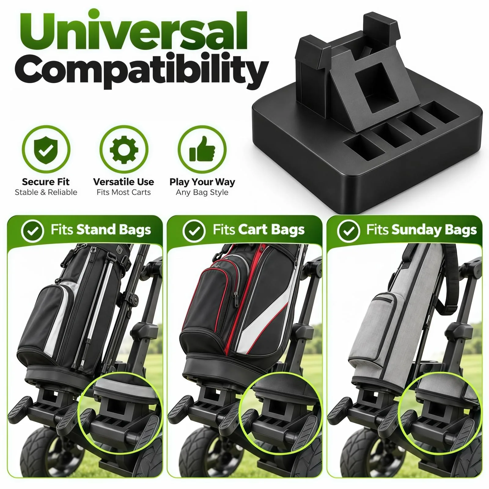 Generic 1-Inch Golf Bag Riser for MGI Zip Navigator AT image 4