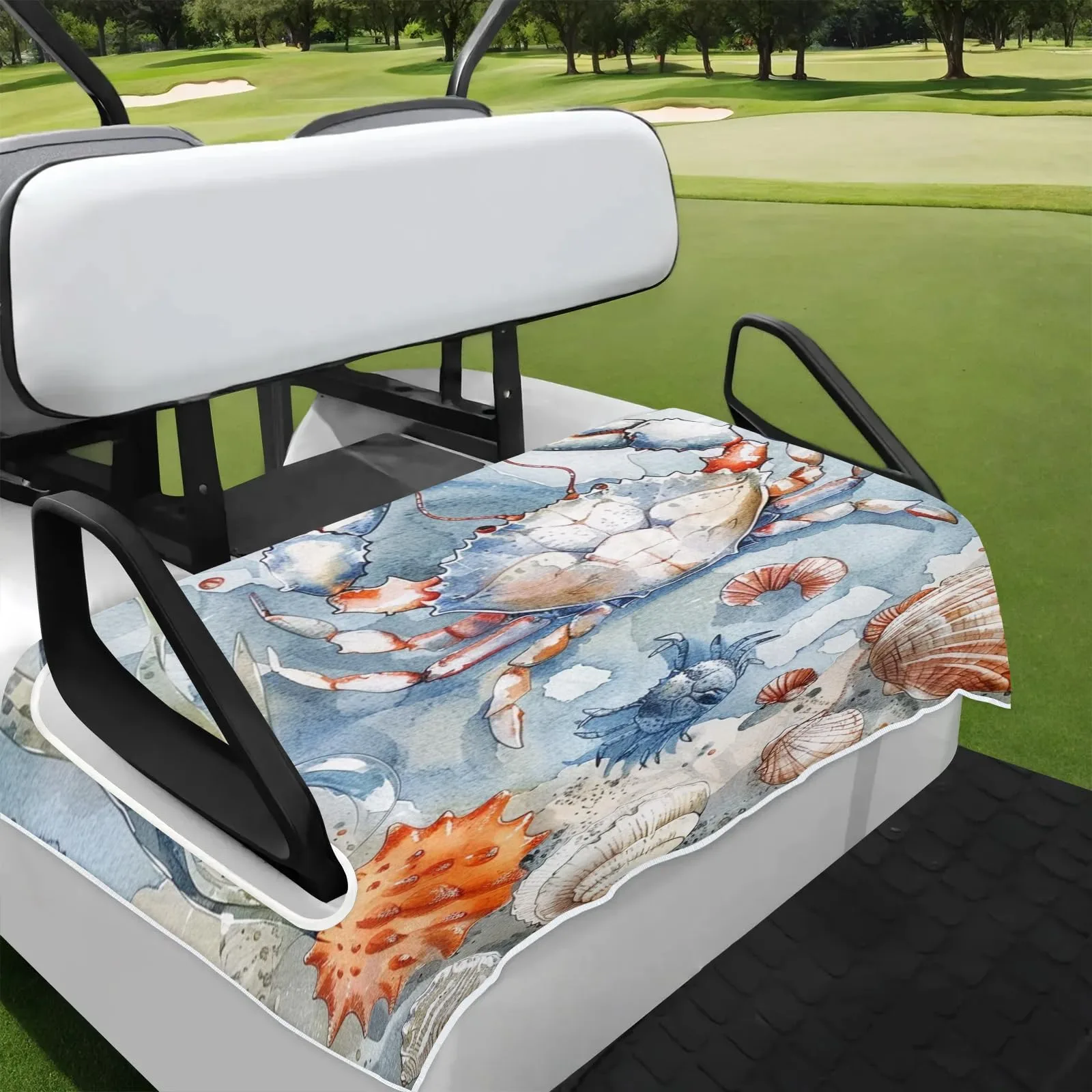 Tiveruda Golf Cart Seat Cover for Double Seats, 51 x 31 in