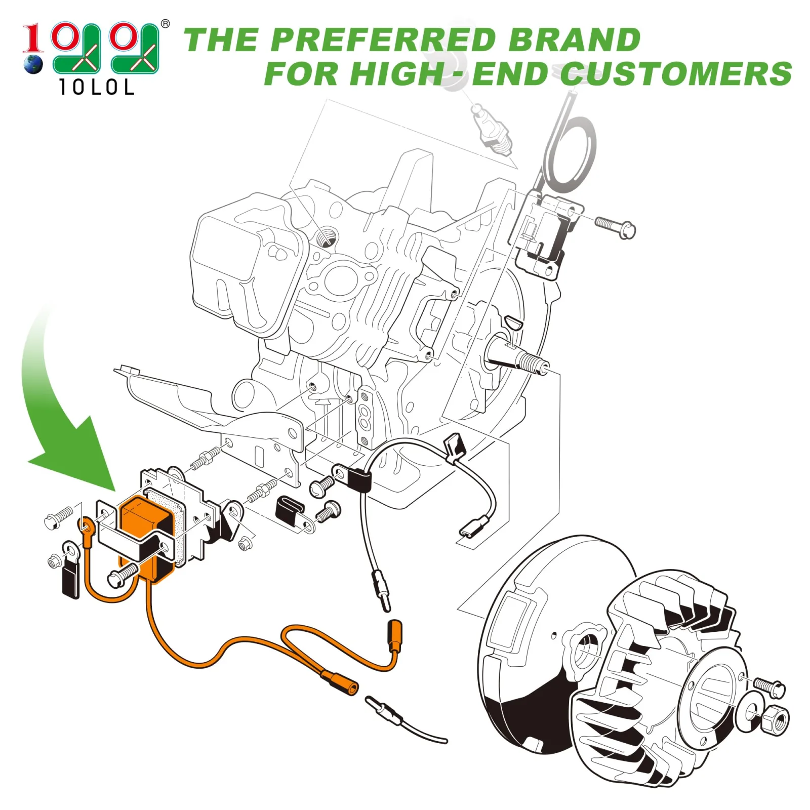 10L0L RPM Rev Limiter for Club Car DS Gas 1016511 image 2