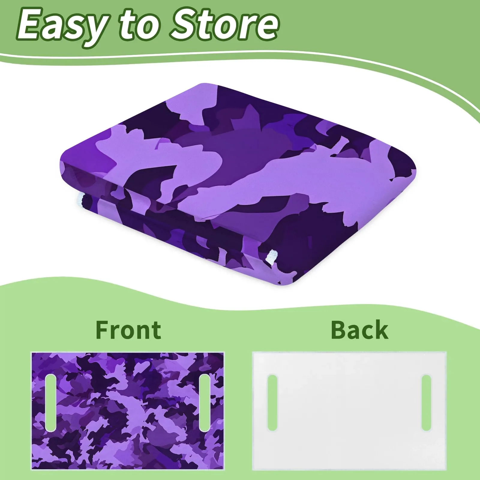 Tiveruda Purple Camouflage Golf Cart Seat Cover image 4