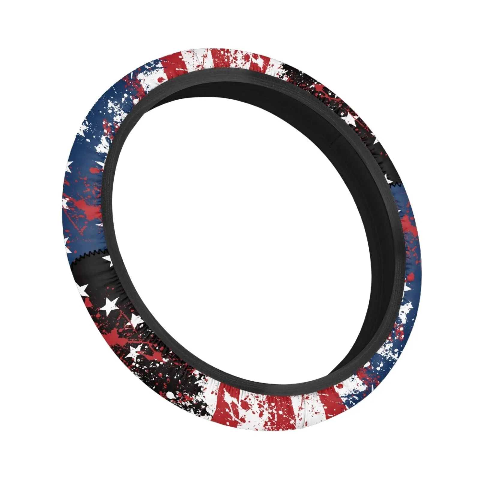 INSTANTARTS US Flag Golf Cart Steering Wheel Cover image 2