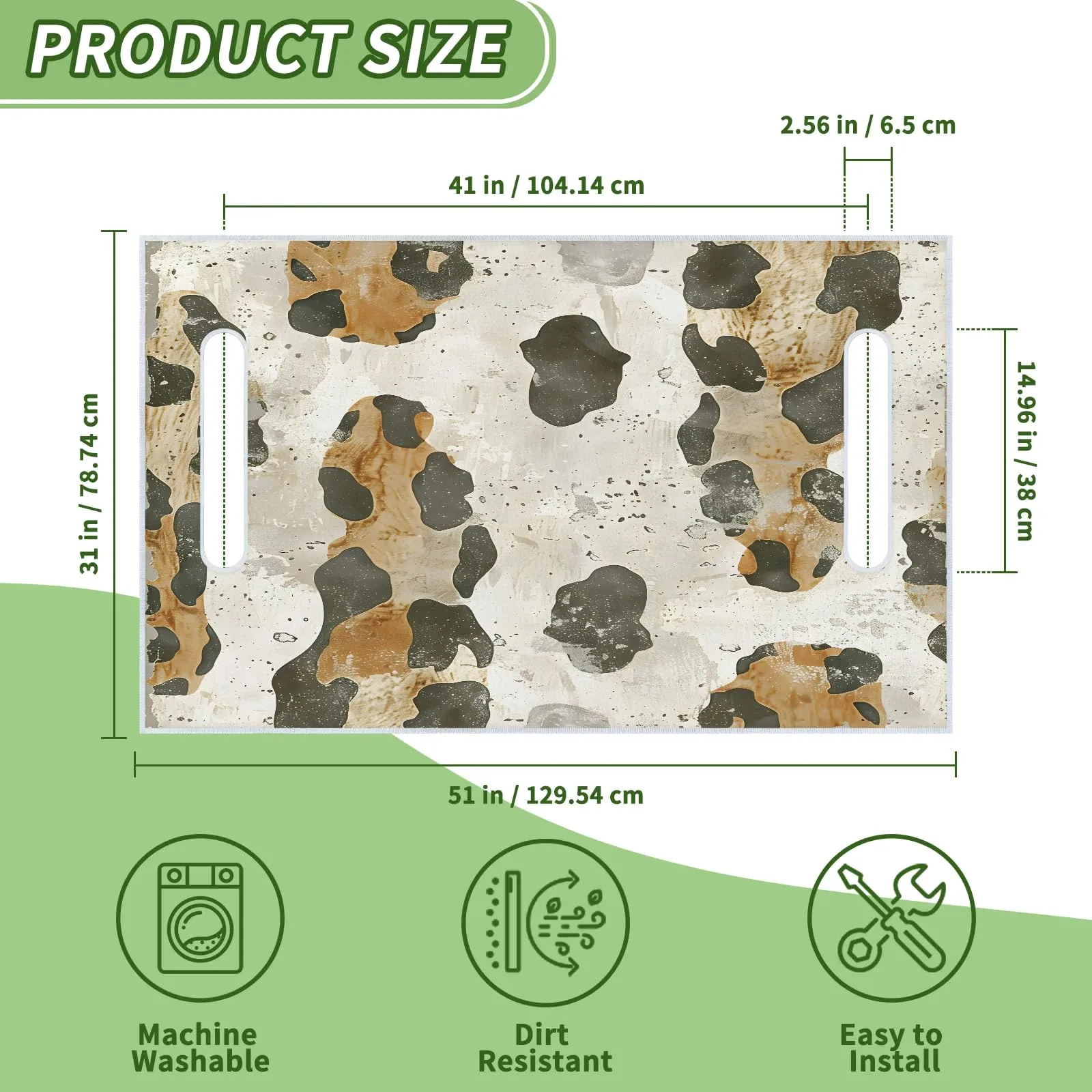 Tiveruda Leopard Print Golf Cart Seat Cover 51 x 31 in image 2