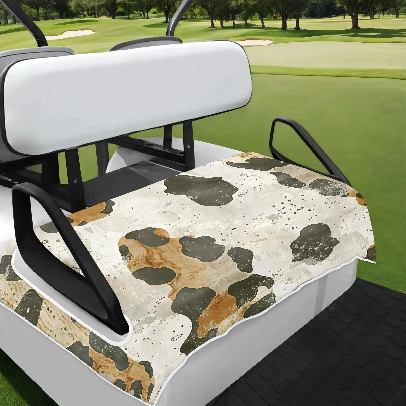Tiveruda Leopard Print Golf Cart Seat Cover 51 x 31 in