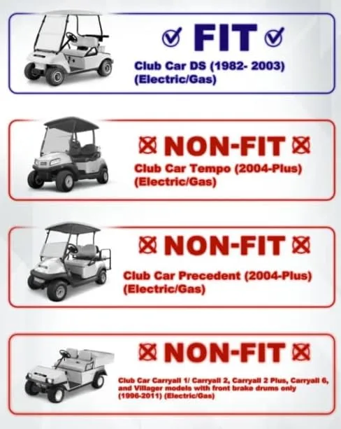 6-Inch Double A-Arm Lift Kit for Club Car DS 1982-2003 image 2