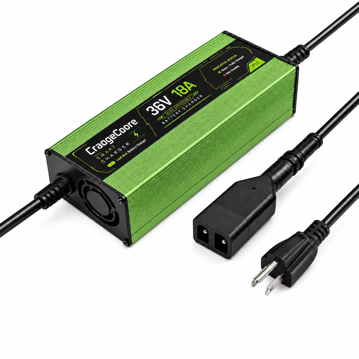 CraogeCoore 36V 18A Charger for E-Z-GO TXT (Crowfoot/D‑Style)