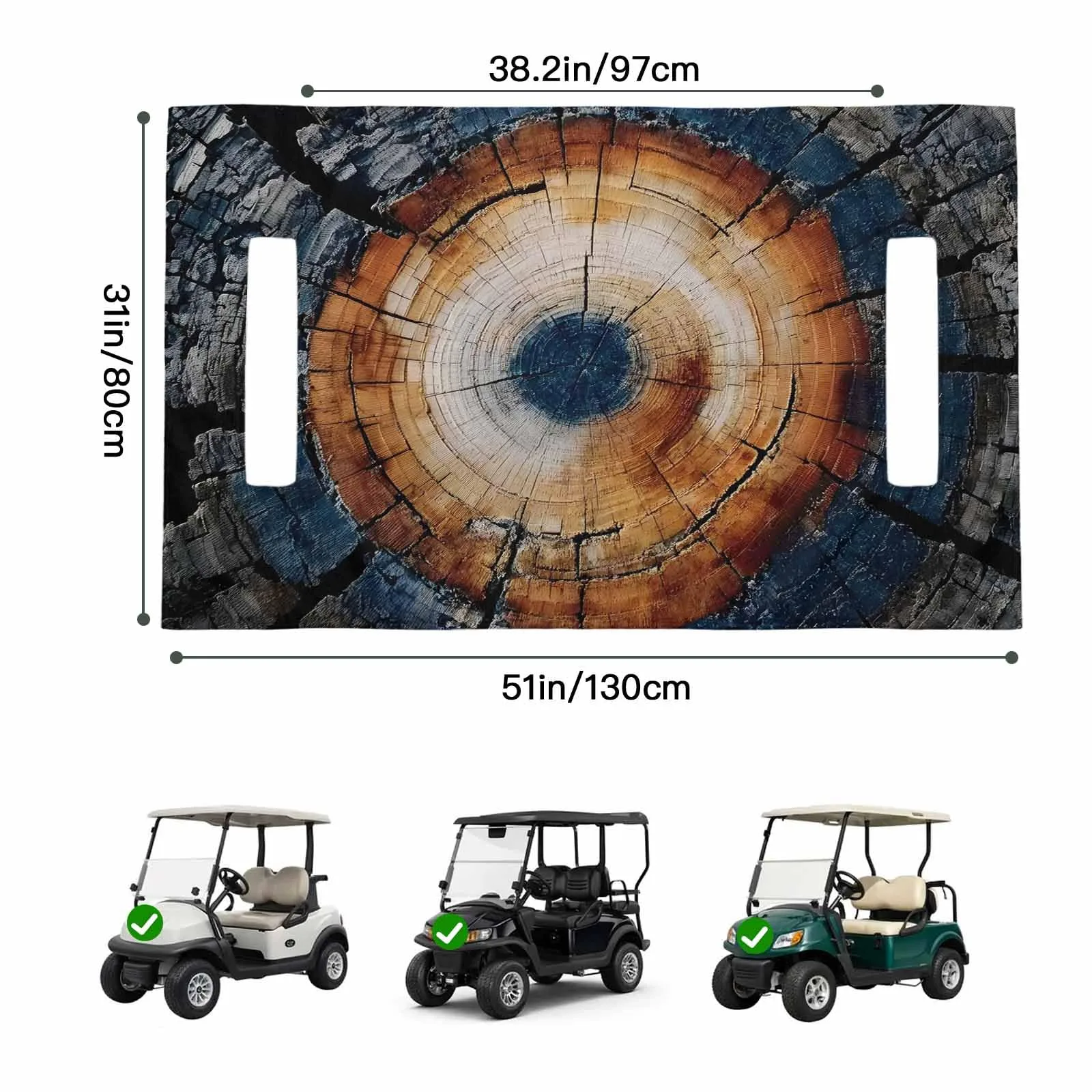 Trosturdspn Golf Cart Seat Towel Blanket 51 x 31 Inch image 2