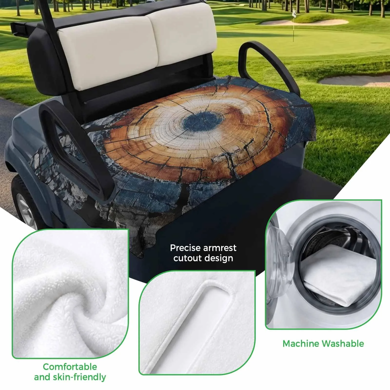 Trosturdspn Golf Cart Seat Towel Blanket 51 x 31 Inch image 3