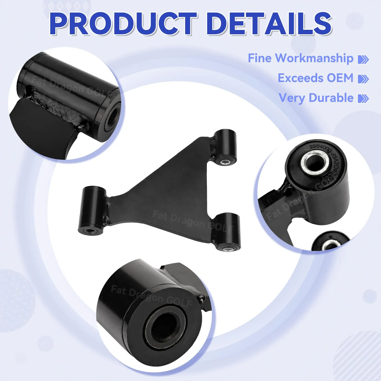 Panglong Front A-Arm Assembly for E-Z-GO RXV image 2