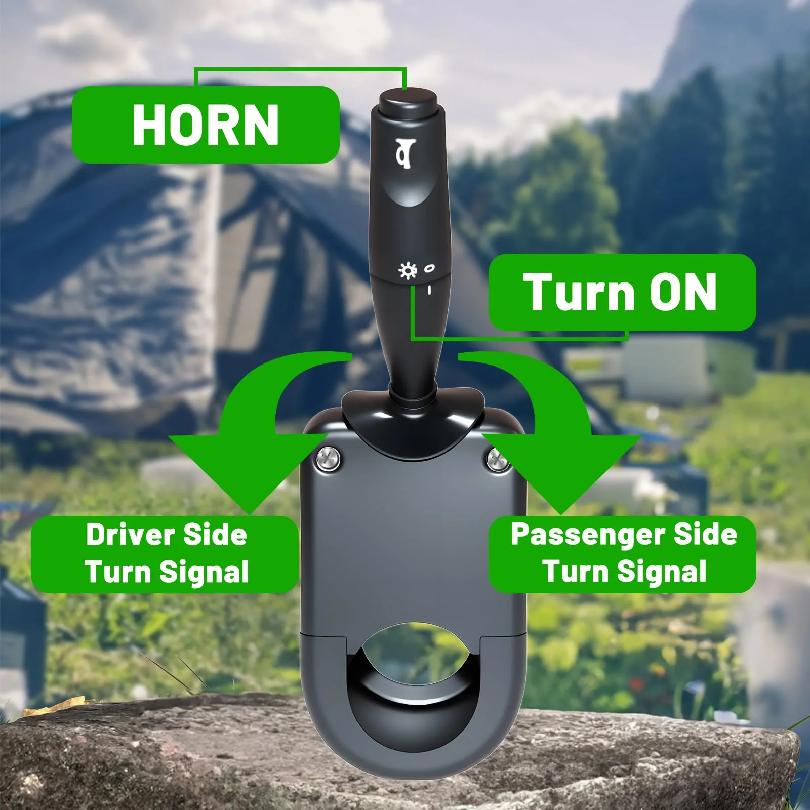 Orle Oko 10gctss Turn Signal Switch & Light Control Box (9‑Pin, 12V) image 2
