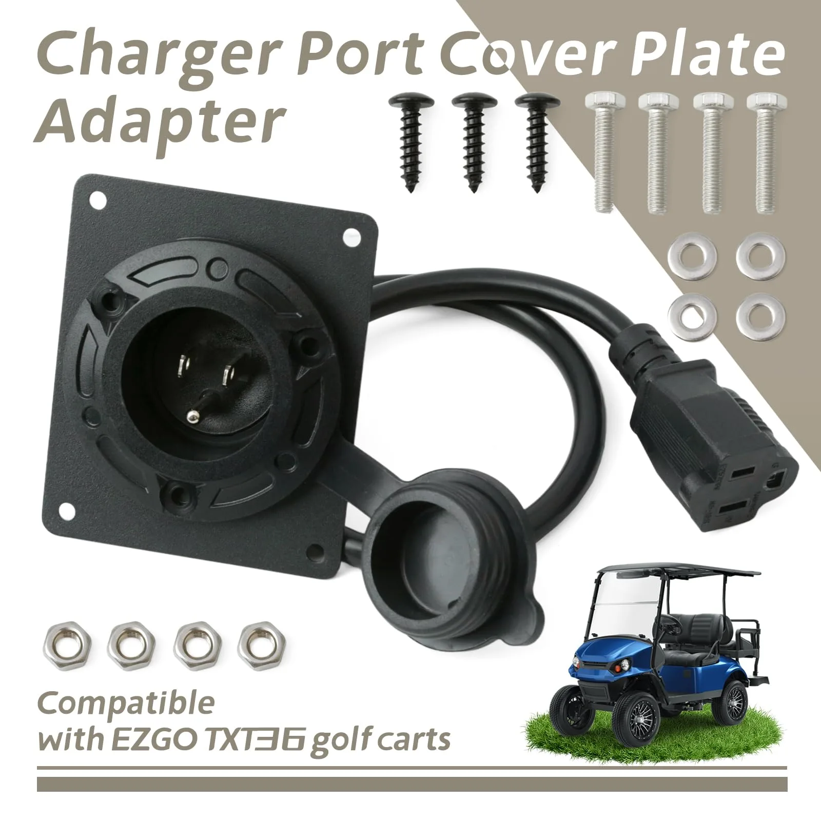 YIYANTO E-Z-GO TXT36 Charger Port Adapter image 2