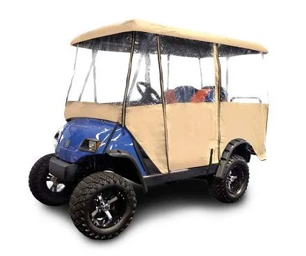 RED DOT Tan Golf Cart Enclosure for 4-Passenger Carts