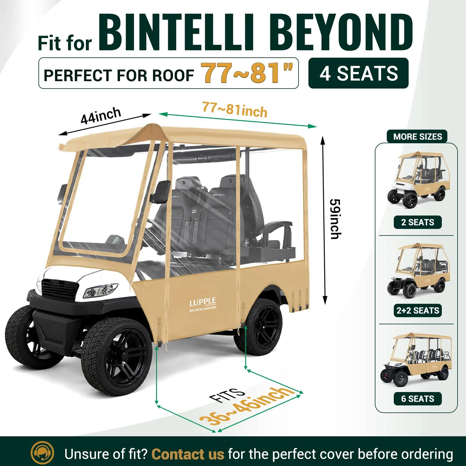 LUPPLE Enclosure for Bintelli Beyond 4-Passenger Long Roof image 2