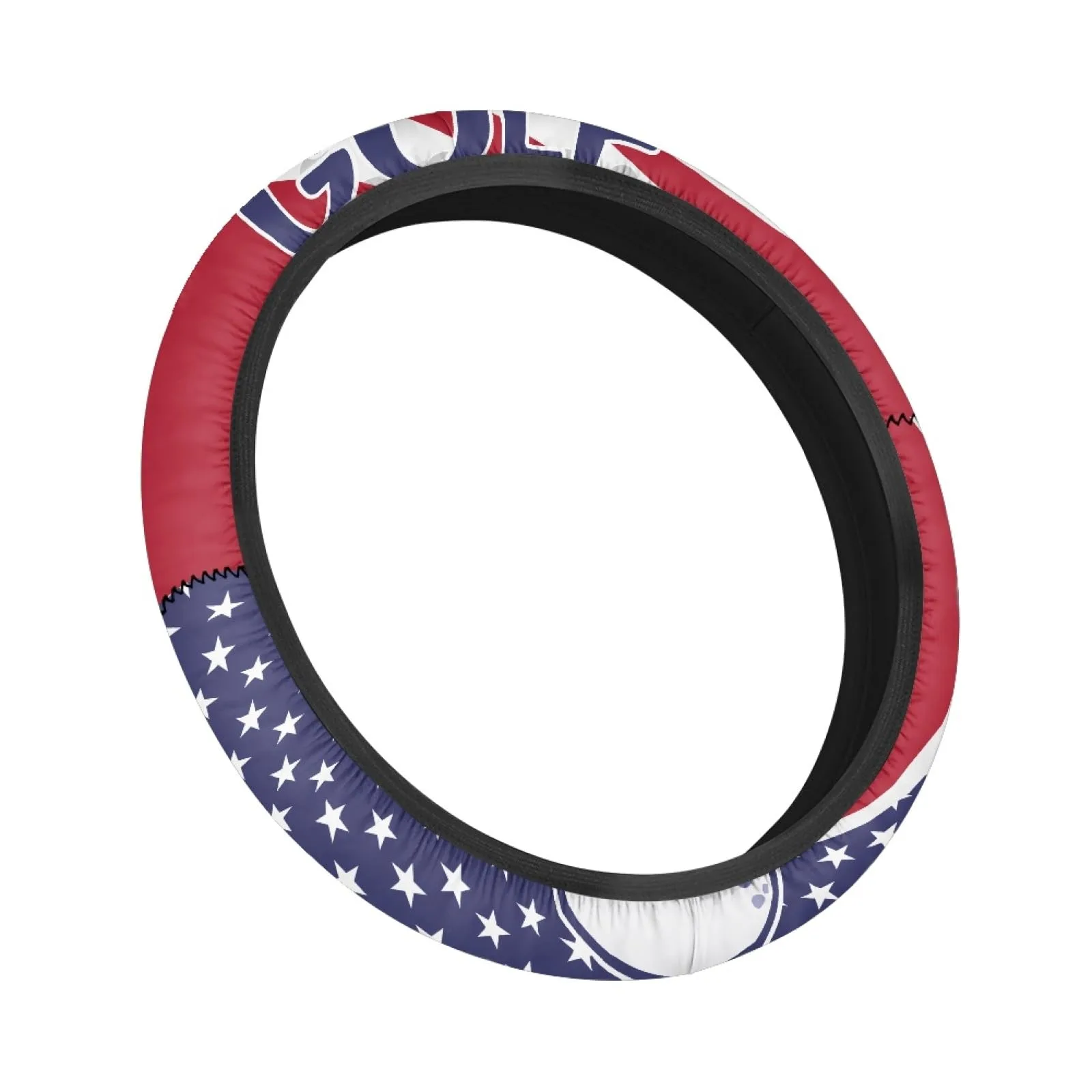 INSTANTARTS US Flag Golf Cart Steering Wheel Cover image 2