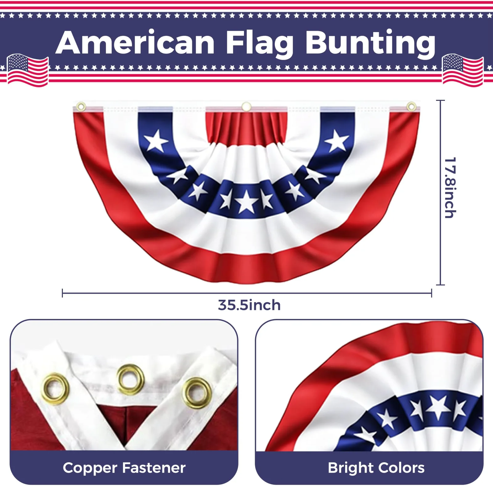 4th of July Golf Cart Decorations Kit 74GDK image 3
