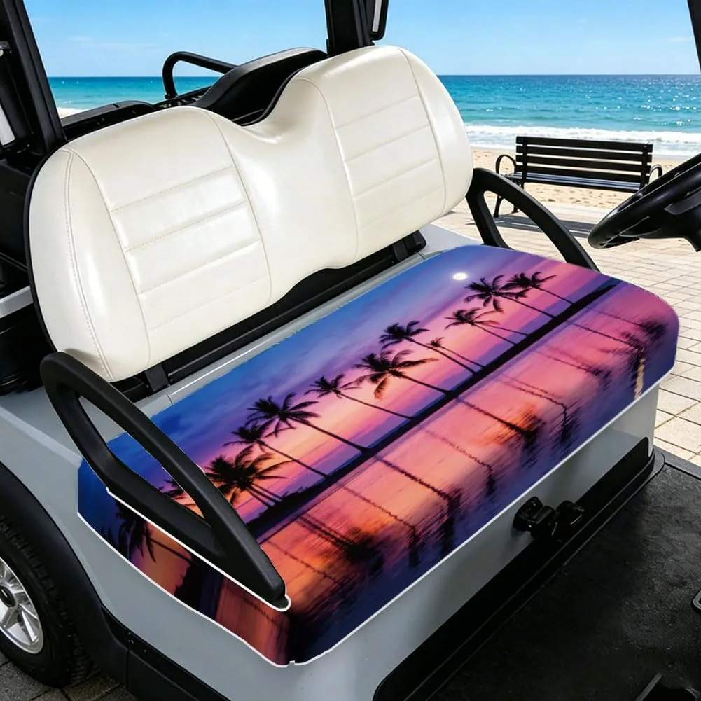 TNKBREEZE 2-Seat Golf Cart Seat Cover Tree Pattern