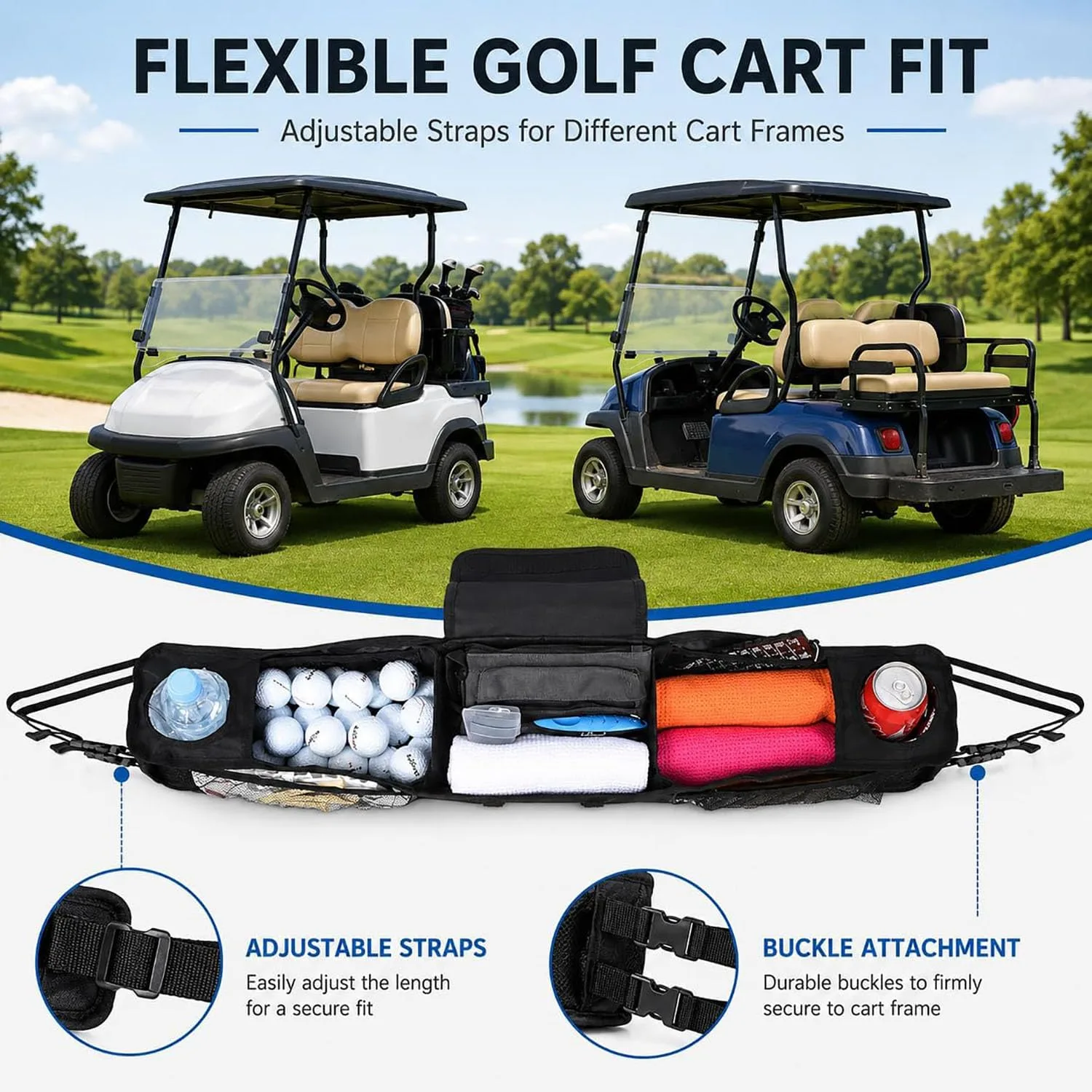 Lomvhalt Front Organizer for Club Car Carryall 500 image 3