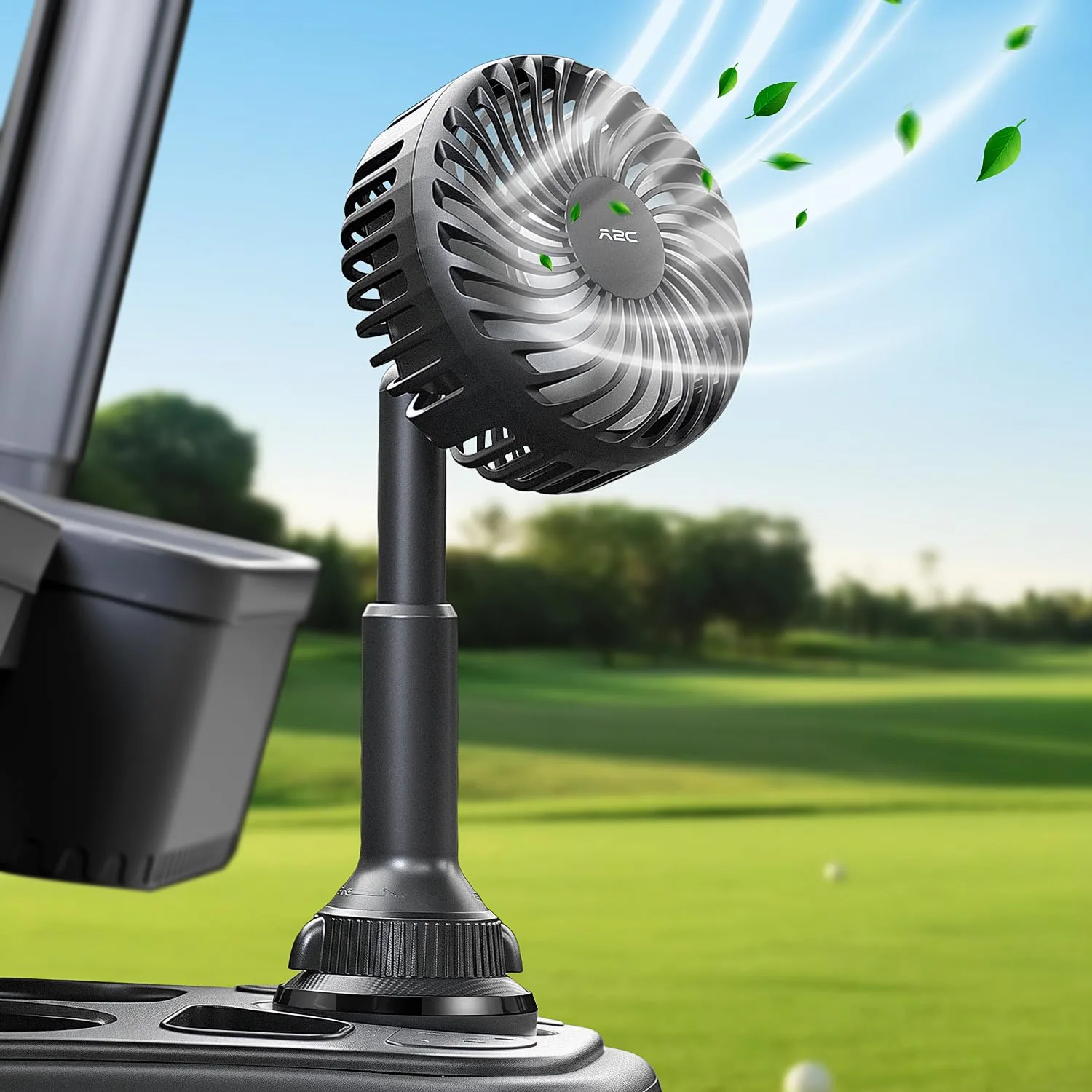 A2C F1-C04 Rechargeable Golf Cart Fan