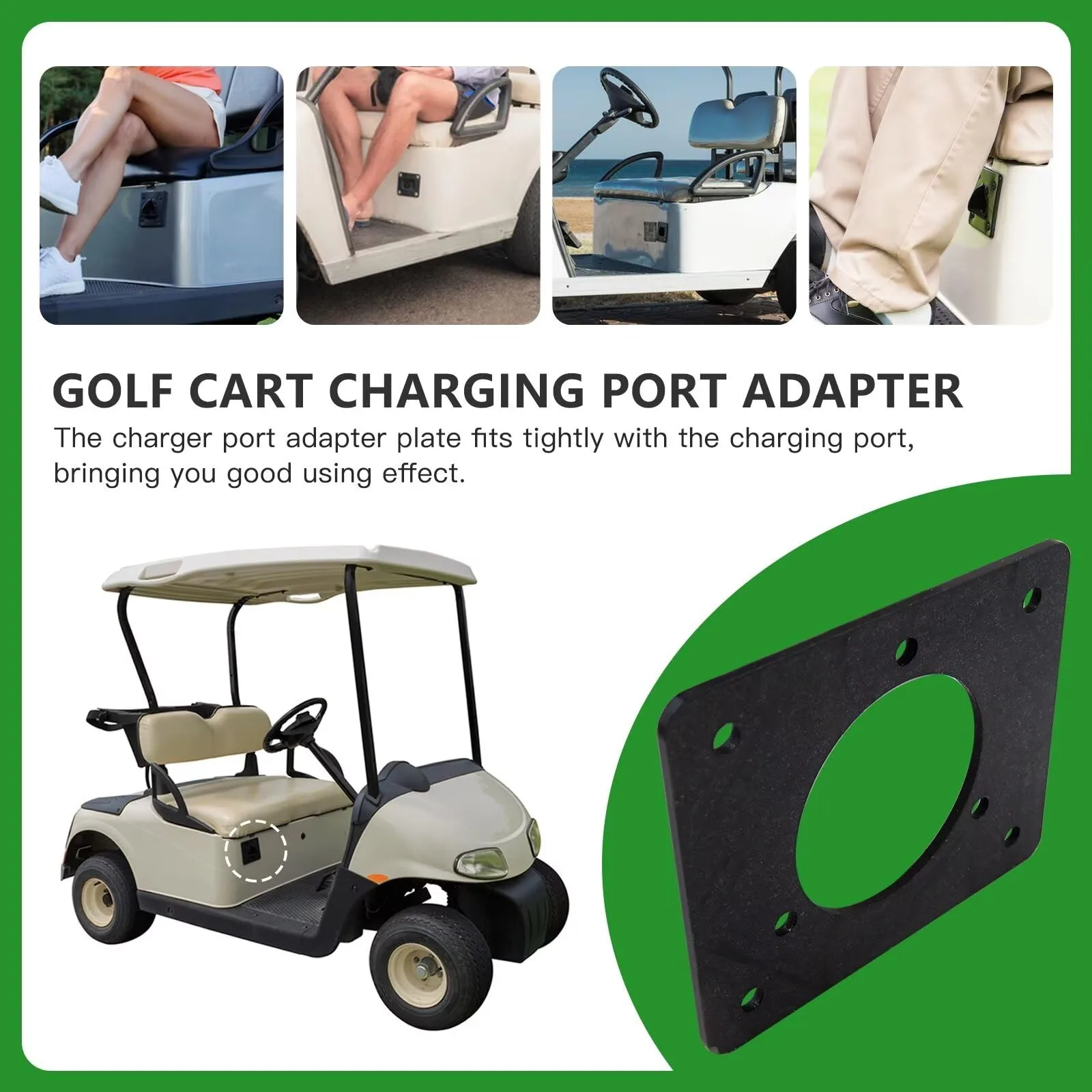 XSPANDER 36V E-Z-GO TXT Charging Port Adapter Plate image 4