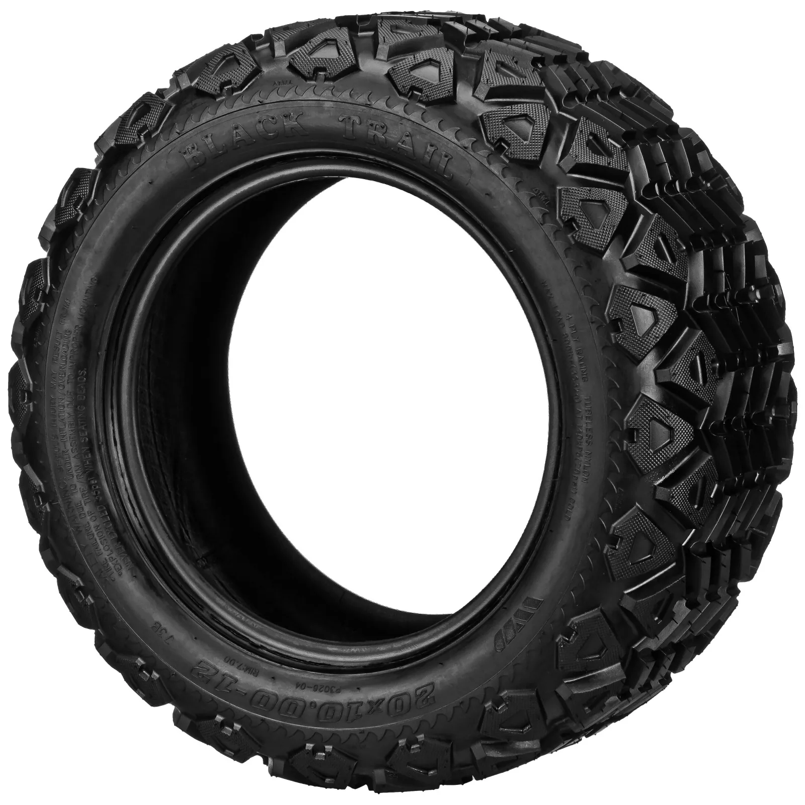 RM Cart Black Trail 20x10.00-12 Golf Cart Tire image 4
